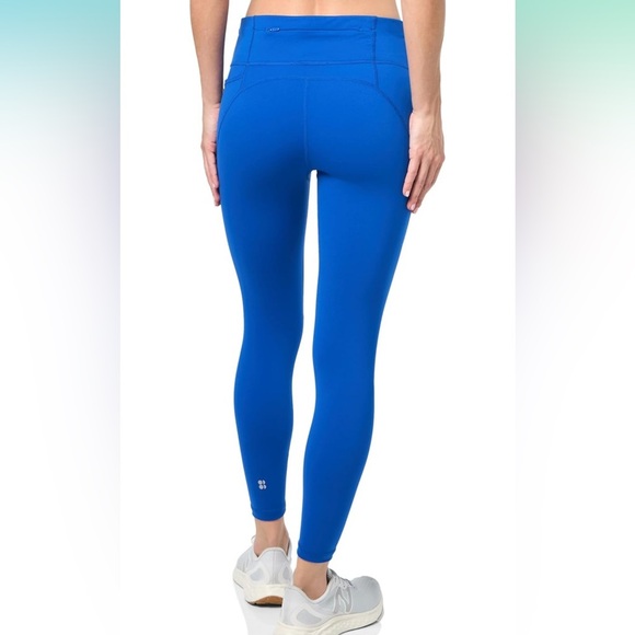 Sweaty Betty Power 7/8 leggings small 4 / 6 htf cerulean blue EUC pockets - Picture 3 of 11